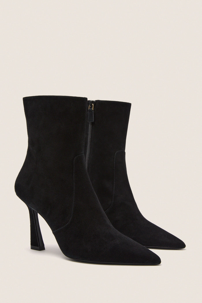 Black Vinnie 85 Zip Booties