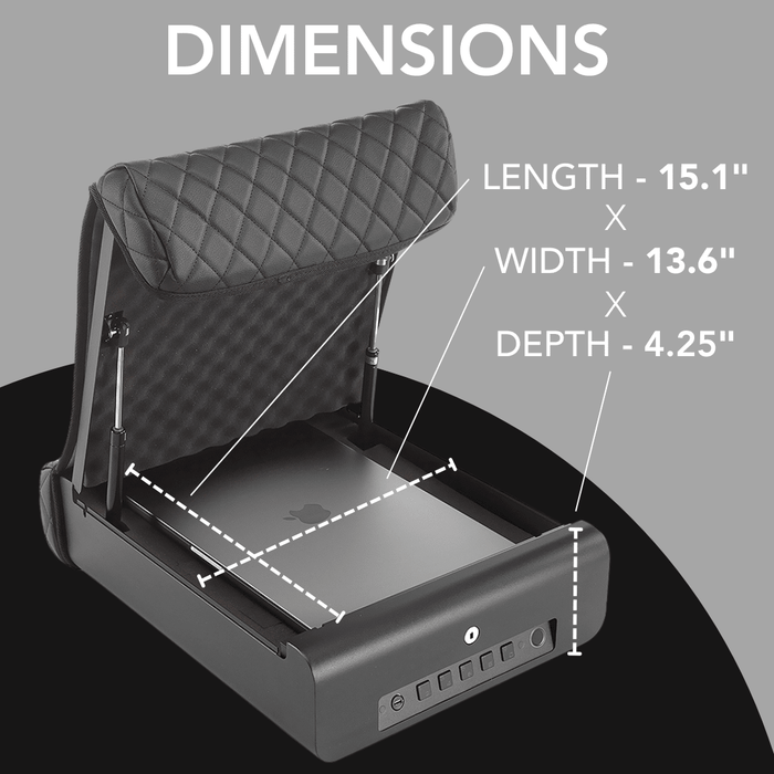 BoostedSafe Basic — Combination Access Portable Security Safe Dimensions