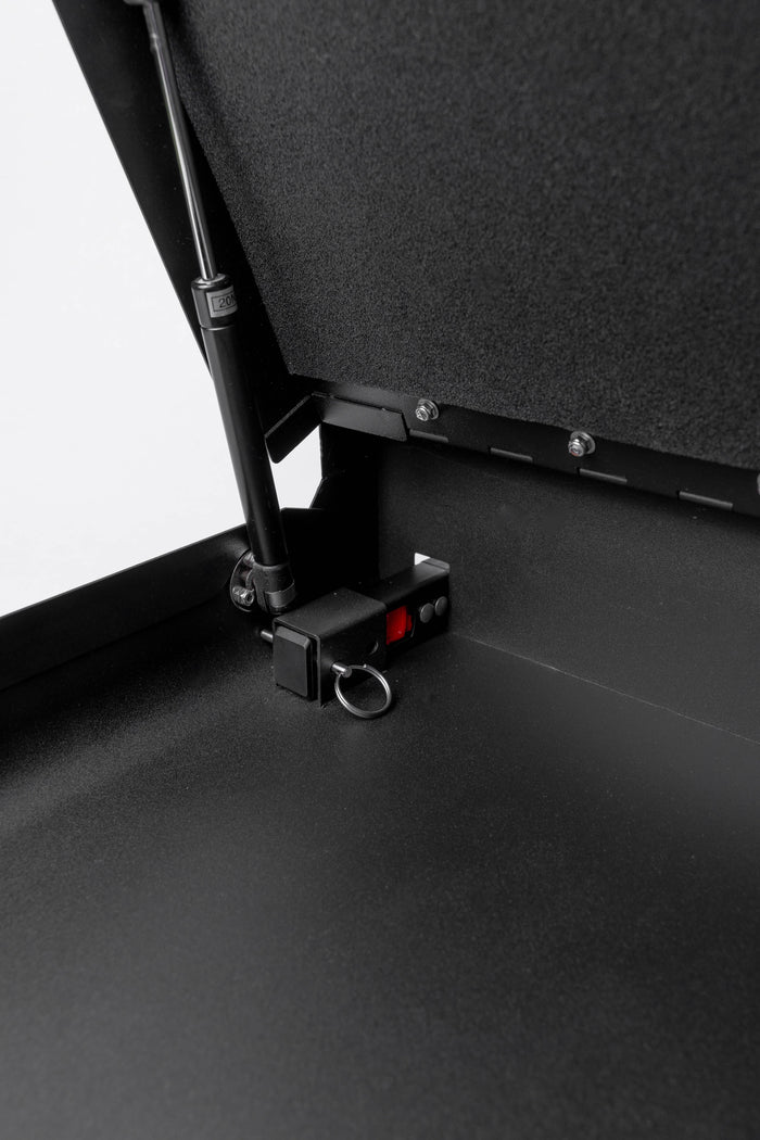 BoostedSafe Basic — Combination Access Portable Security Safe Inside Gas Strut Hinge