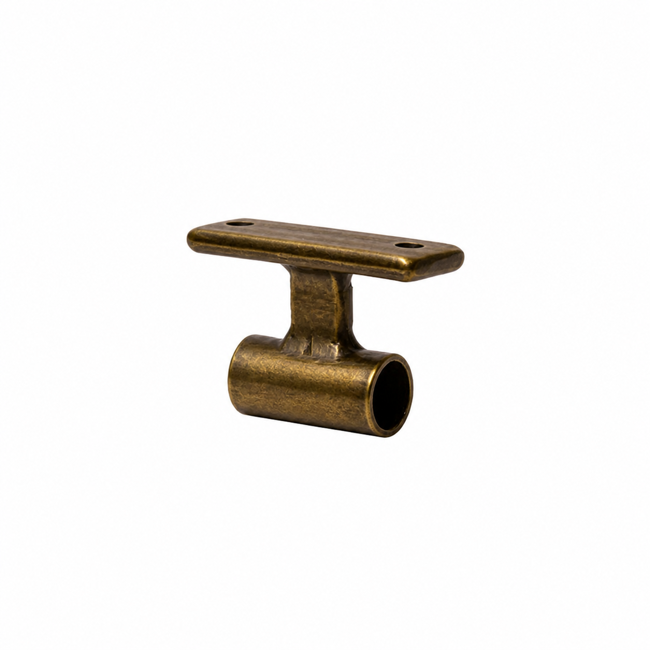 Café Rod Ceiling Connector Mount in Antique Gold