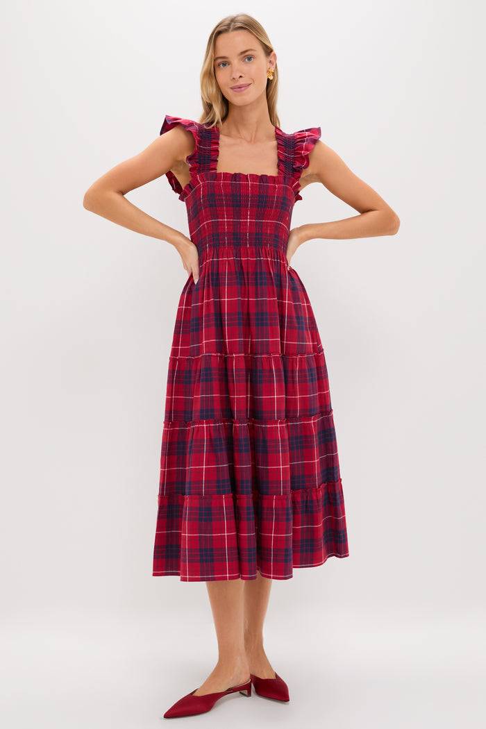 Cherry Tartan Ellie Nap Dress