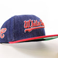 Chicago White Sox New Era Fitted 59Fifty Hat (Denim Scarlet Green Under Brim)