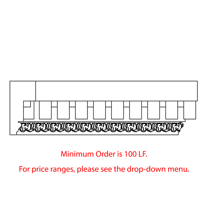Custom Dentil, 1 3/8''w x 2 7/8''d Custom Mouldings White River Hardwoods