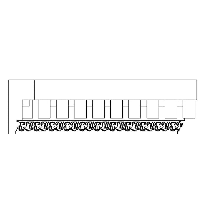 Custom Dentil, 1 3/8''w x 2 7/8''d Custom Mouldings White River Hardwoods