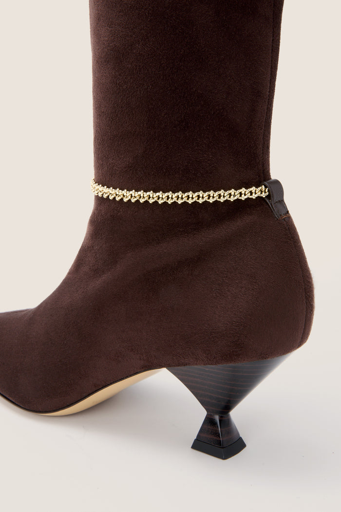 Dark Brown Nausica Stretch Boots