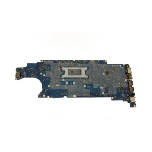 A certified refurbished Dell Latitude 5410 i5 10210U 1.6GHz motherboard (model 02FGH4) by Dell is shown isolated on a white background, displaying its electronic components, ports, and circuitry.