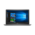 A Dell Vostro 5568 i7 7500U 2.7GHz 8GB 256GB 15.6" W10P Laptop by Dell is displayed from the front, showing the Windows home screen with apps and a blue background, set against a white backdrop. Certified refurbished with a 1-year warranty.