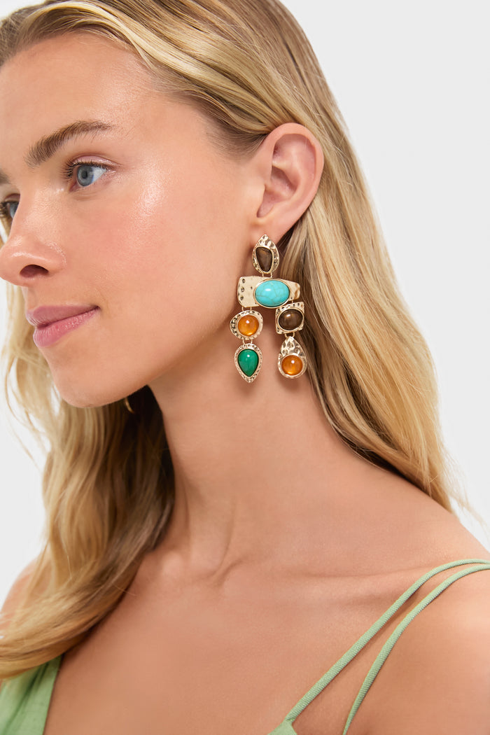 Dusk Multi Stone Earrings
