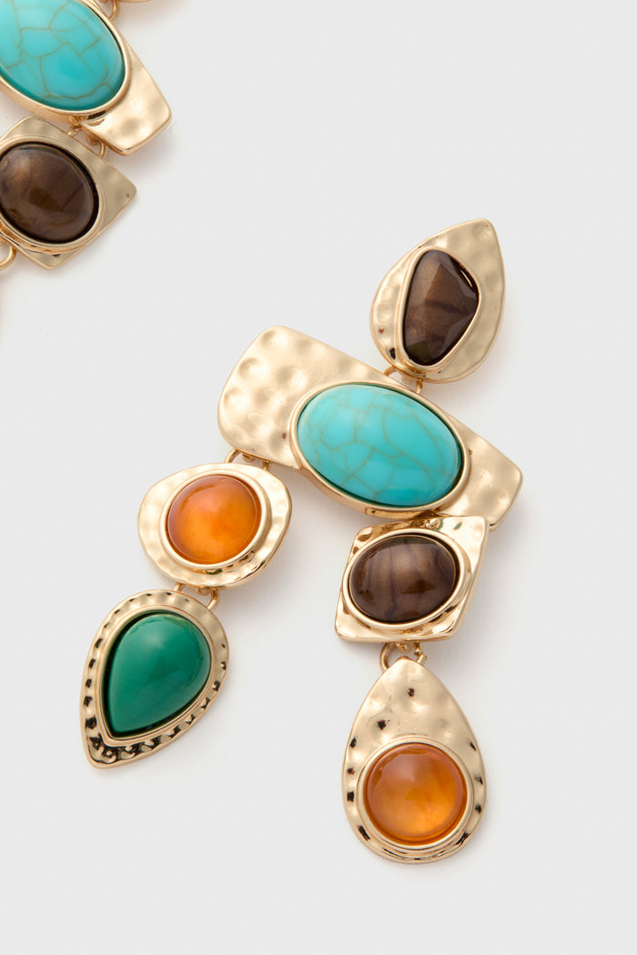 Dusk Multi Stone Earrings