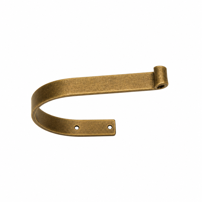 Forged Iron Tie Back 4" x 5.5" in Antique Gold