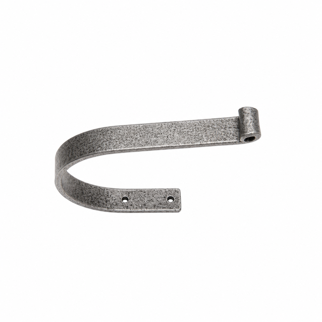 Forged Iron Tie Back 4" x 5.5" in Heritage Silver