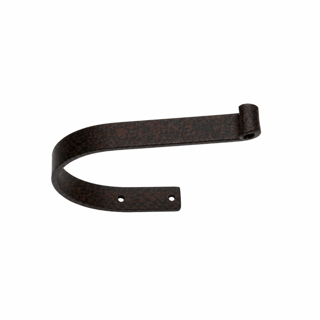Forged Iron Tie Back 4" x 5.5" in Iron Oxide