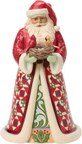 Jim Shore Heartwood Creek Santa Holding Cardinal Nest