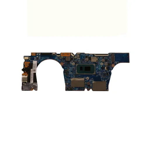 A Lenovo ThinkBook 14s G2 ITL motherboard (5B21B07629) with an Intel i7-1165G7 processor, certified refurbished by Lenovo, is shown isolated on a white background.