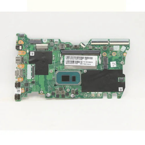 A Lenovo ThinkBook 14s Yoga ITL motherboard (i5-1135G7, 8GB, 5B21B36503) is shown on a plain white background with visible chips and ports—ideal as a refurbished Lenovo replacement part.