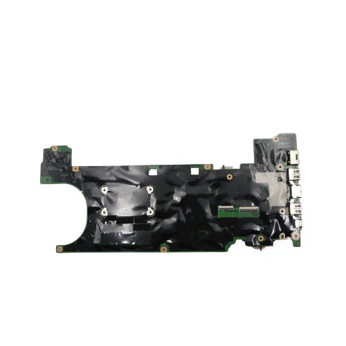 Refurbished Lenovo ThinkPad T470s i7-7500U 2.7GHz 8GB motherboard (01ER308) by Lenovo, shown with multiple right-side ports and connectors, mounting holes, and components visible on a white background. Comes with 3-month warranty.