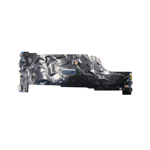 A refurbished Lenovo ThinkPad T550 i7 5600U 2.6GHz motherboard (00UR110) by Lenovo is shown from above, highlighting its connectors and components against a white background.