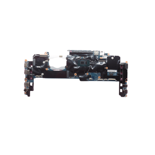 A Lenovo ThinkPad X1 Carbon G4 i5 6200U 8GB Motherboard (01AX801) by Lenovo, featuring visible electronic components, ports, and connectors, is pictured against a white background.