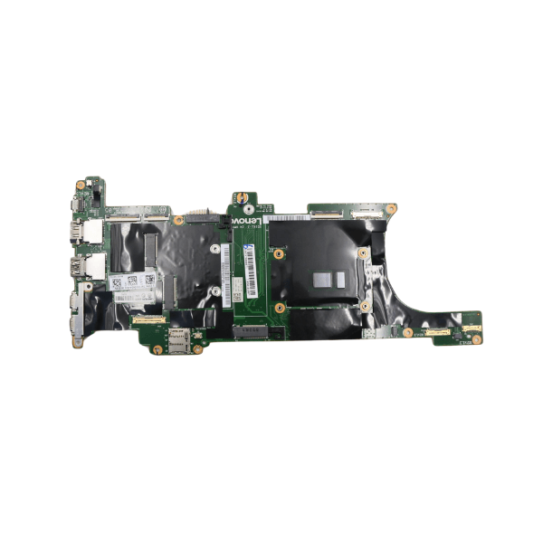A refurbished Lenovo ThinkPad X1 Carbon G5 i5-7300U 8GB motherboard (01AY070 | Wty) by Lenovo is shown isolated on a white background, displaying its connectors, chips, and ports.