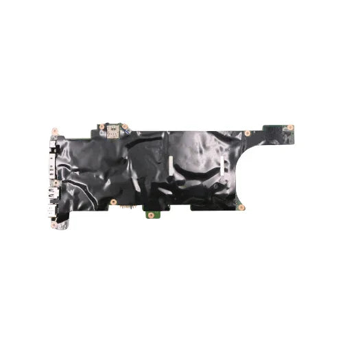 A refurbished Lenovo ThinkPad X1 Carbon G6 i5 8350U 16GB Motherboard (01YR215 | Wty) by Lenovo, featuring various left-side ports and connectors, displayed against a white background.