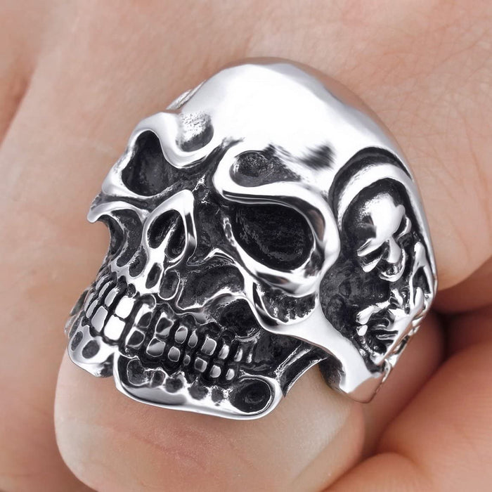 Men Skull Bone Ring