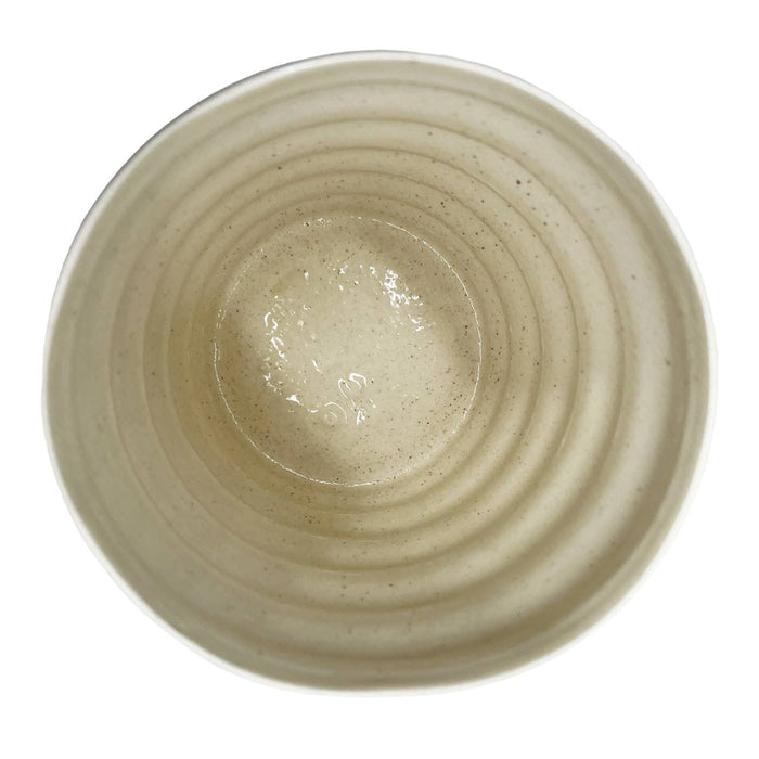 Modern Ceramic Vase in Beige: Large