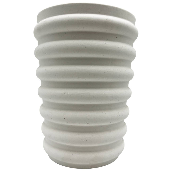 Modern Ceramic Vase in Beige: Large