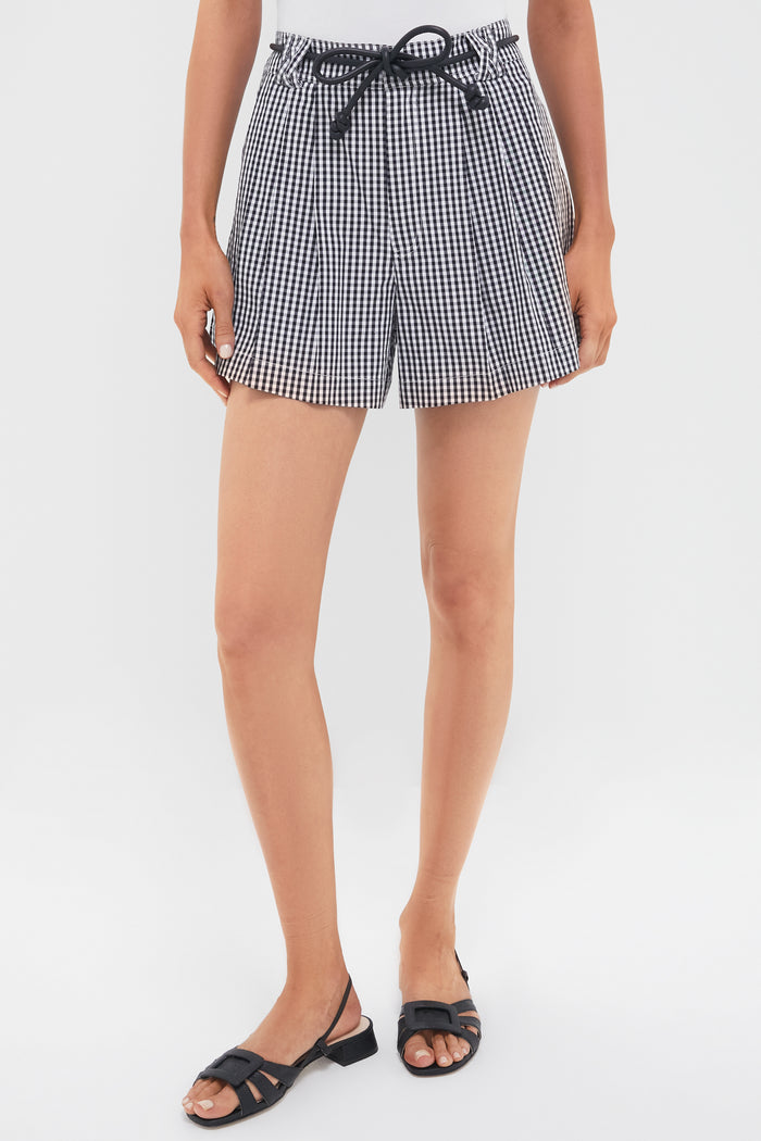Multi Neci Gingham Shorts with Belt