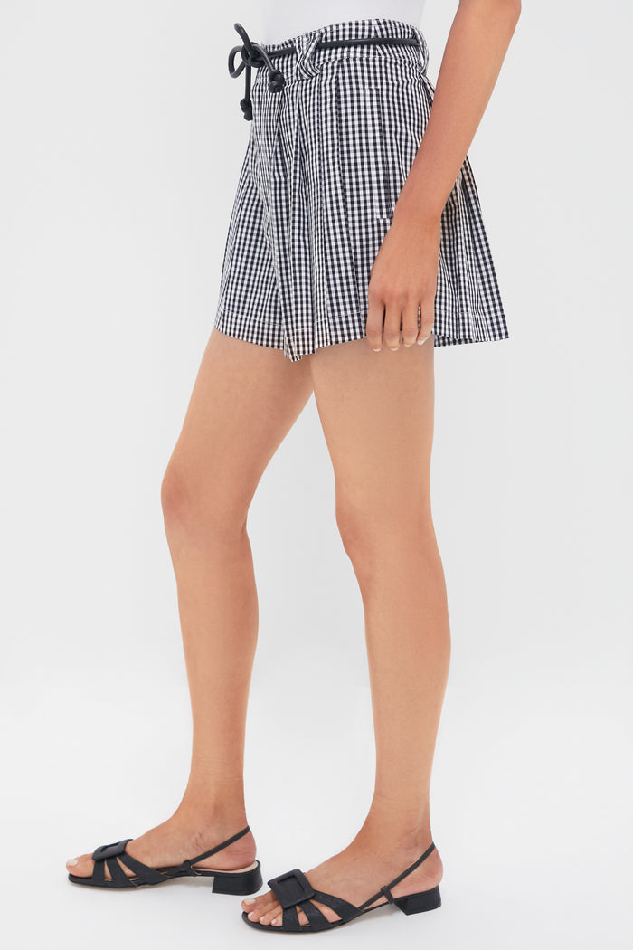 Multi Neci Gingham Shorts with Belt