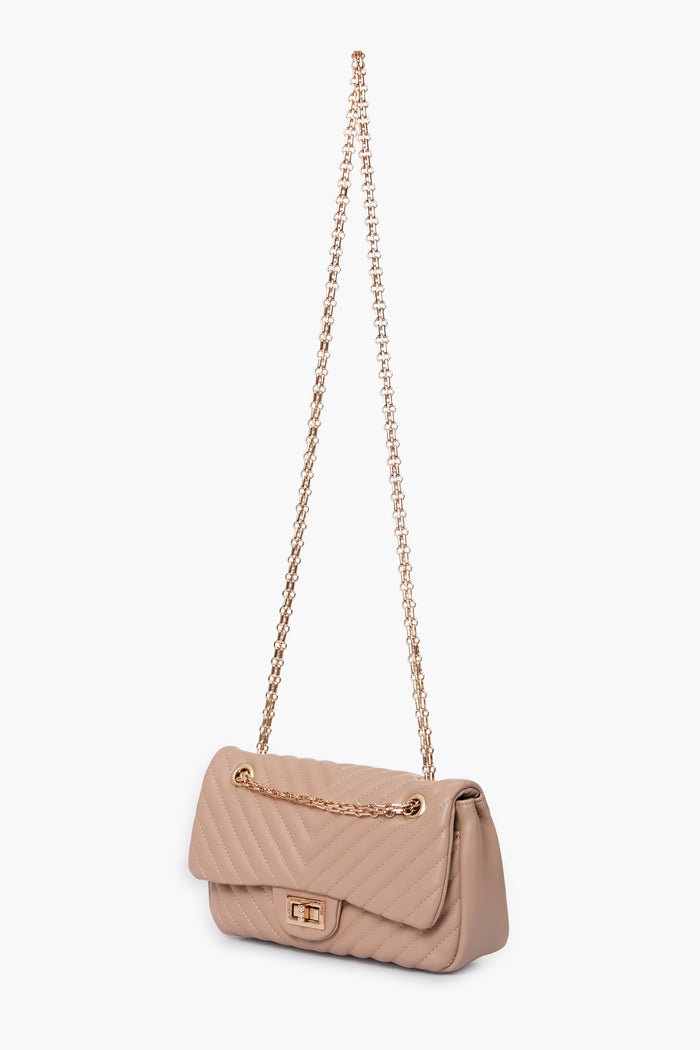 Natural Ayden Quilted Bag