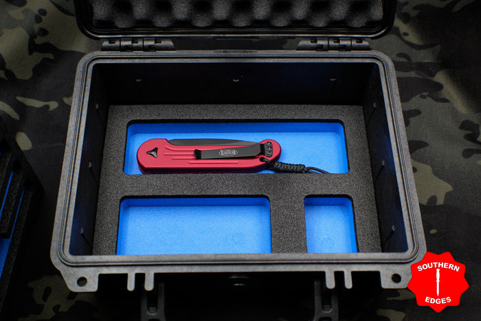 Pelican 1150 Six Knife Case Plus EDC Tray- Blue Interior