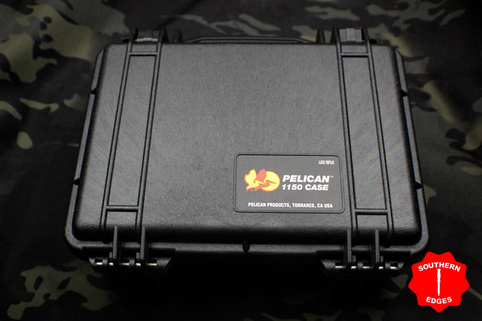 Pelican 1150 Six Knife Case Plus EDC Tray- Blue Interior