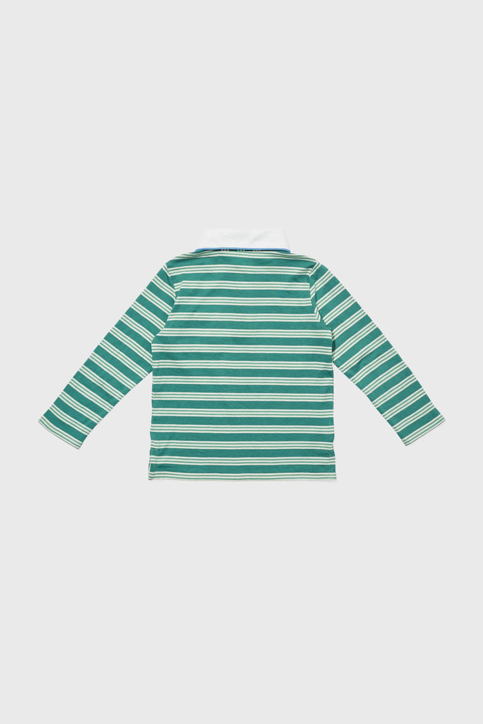 Pine Twin Stripe Parker Polo