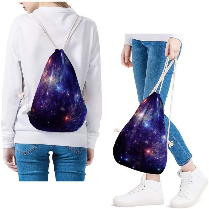 Sea Turtle Teal Drawstring Backpack