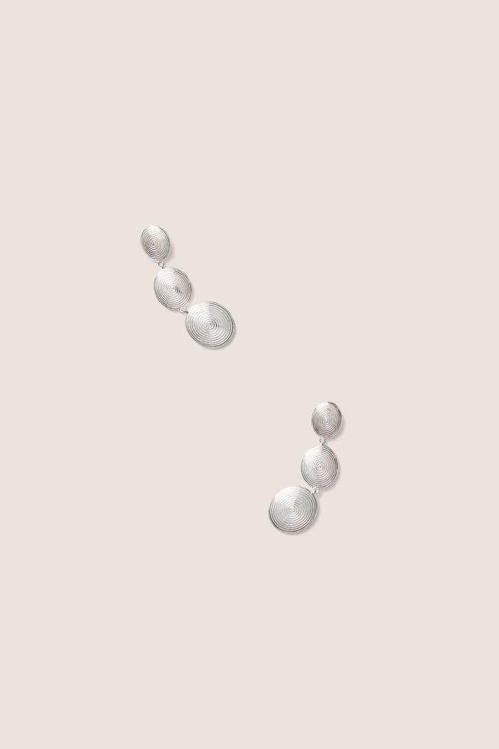 Silver Ruby Earrings
