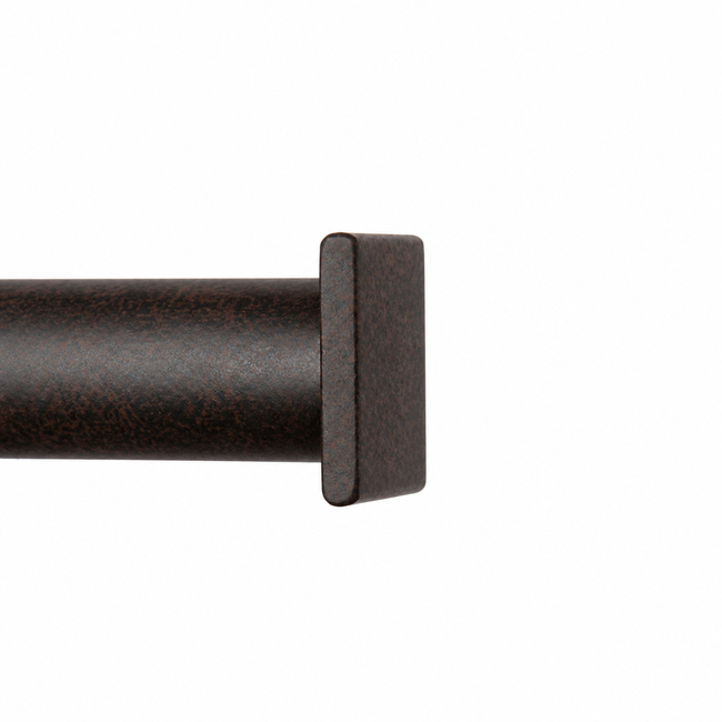 Square End Cap-1 1/4 in Iron Oxide