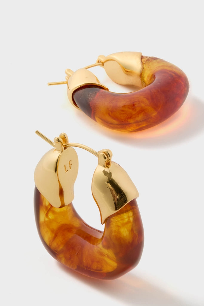 Tortoise Mini Organic Hoops