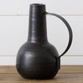 Vase with Handle - Matte Black, Sm (PC)