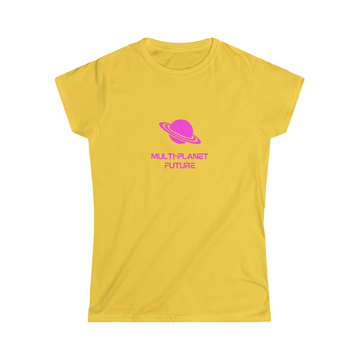 Women's Softstyle Tee - MULTI-PLANET FUTURE